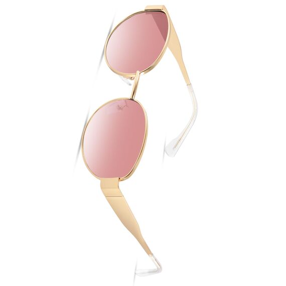Sonnenbrille-Damen-Polarisiert-Unisex-Herren-Gold-Metal-Retro-Oval-Trendy-Sonnenbrillen-Vintage-Uv400-Classic-Ultraleicht-Schutz,Geeignet FüR Camping-fotografie-Outdoor-Geschenke für frauen-fenjian