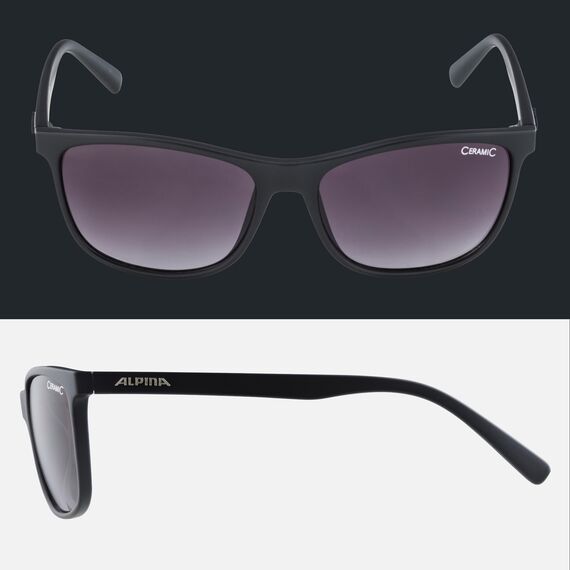 ALPINA JAIDA - Verspiegelte und Bruchsichere Sonnenbrille Mit 100% UV-Schutz Für Erwachsene, black matt, One Size