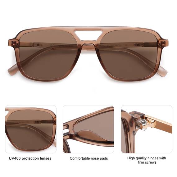 SOJOS Sonnenbrille Damen Herren Retro, Vintage Eckig Kunststoff Trendy Damen Herren Sonnenbrillen SJ2202