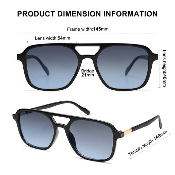 SOJOS Sonnenbrille Damen Herren Retro, Vintage Eckig Kunststoff Trendy Damen Herren Sonnenbrillen SJ2202