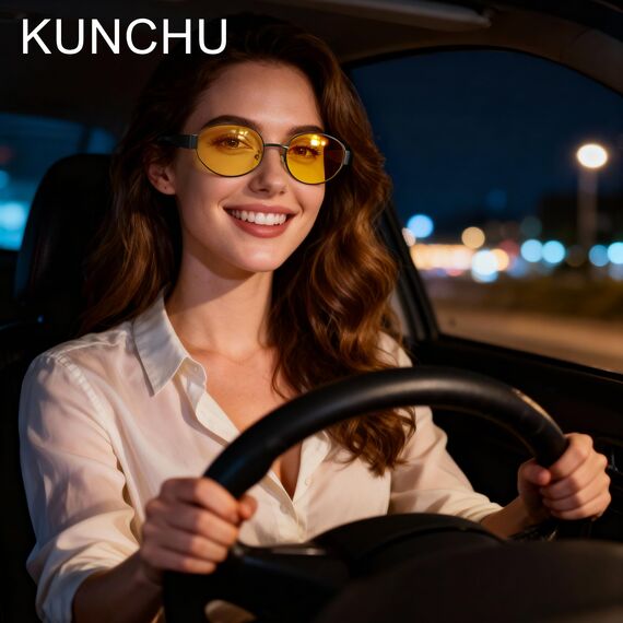 kunchu Sonnenbrille-Damen-Polarisiert-Unisex-Herren-Gold-Metal-Retro-Oval-Trendy-Sonnenbrillen-Vintage-Uv400-Classic-Ultraleicht-Schutz,Geeignet FüR Camping-fotografie-Outdoor-Geschenke für frauen-jin