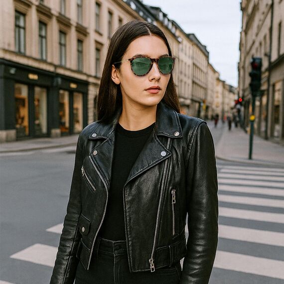 Ulknyss Sonnenbrille Damen Polarisiert Retro Runde Sonnenbrillen UV400 Schutz Vintage Sunglasses für Damen Fahren Reisen