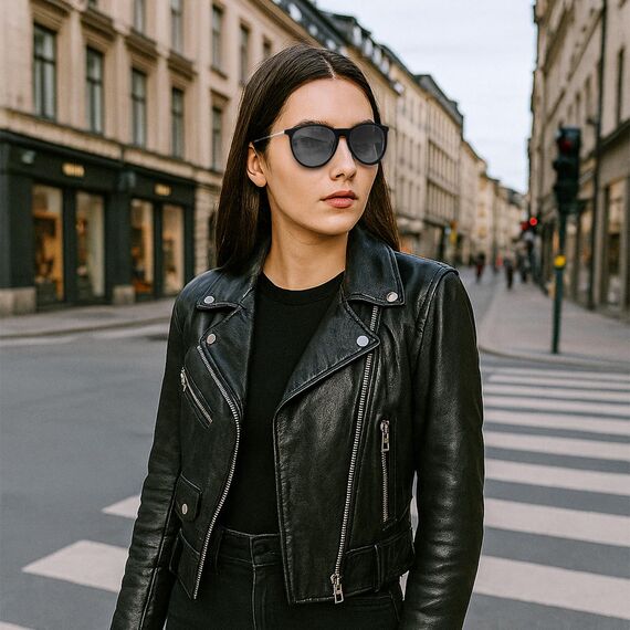 Ulknyss Sonnenbrille Damen Polarisiert Retro Runde Sonnenbrillen UV400 Schutz Vintage Sunglasses für Damen Fahren Reisen