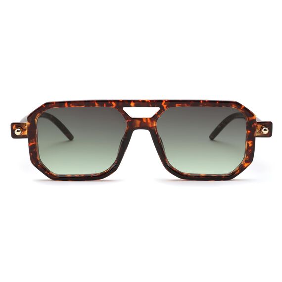 FEISEDY Retro 70er Jahre Sonnebrille Damen Herren Vintage Flache Quadratische Brille mit UV400-Schutz B2622