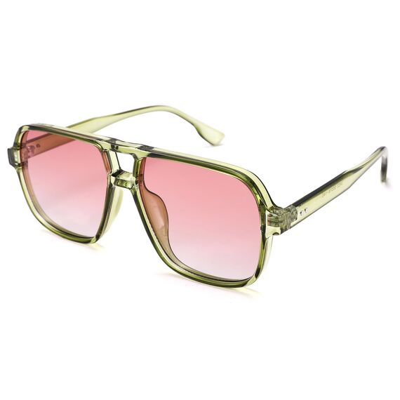 COASION Retro Sonnenbrille für Damen Herren - XL Übergroß 70er Jahre Sonnenbrille UV400 Schutz Trendy Double Brücke Rahmen Brille