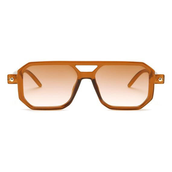 FEISEDY Retro 70er Jahre Sonnenbrille Damen Herren Vintage Flache Quadratische Brille mit UV400-Schutz B2622