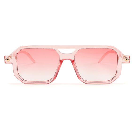 FEISEDY Retro 70er Jahre Sonnenbrille Damen Herren Vintage Flache Quadratische Brille mit UV400-Schutz B2622