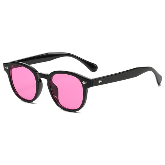 LHSDMOAT Retro Depp-Stil Round Sonnenbrille Herren Damen - Vintage 70er Jahre UV400-Schutz sunglasses für Fahrten, Reisen & Outdoor Aktivitäten