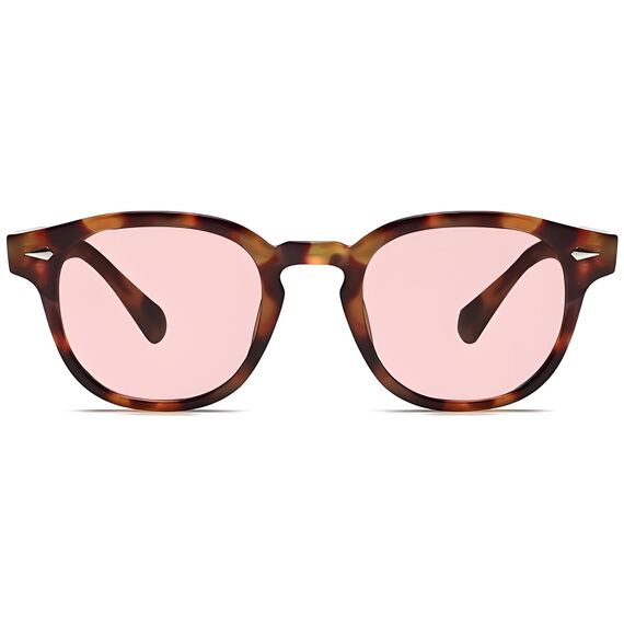 LHSDMOAT Retro Depp-Stil Round Sonnenbrille Herren Damen - Vintage 70er Jahre UV400-Schutz sunglasses für Fahrten, Reisen & Outdoor Aktivitäten