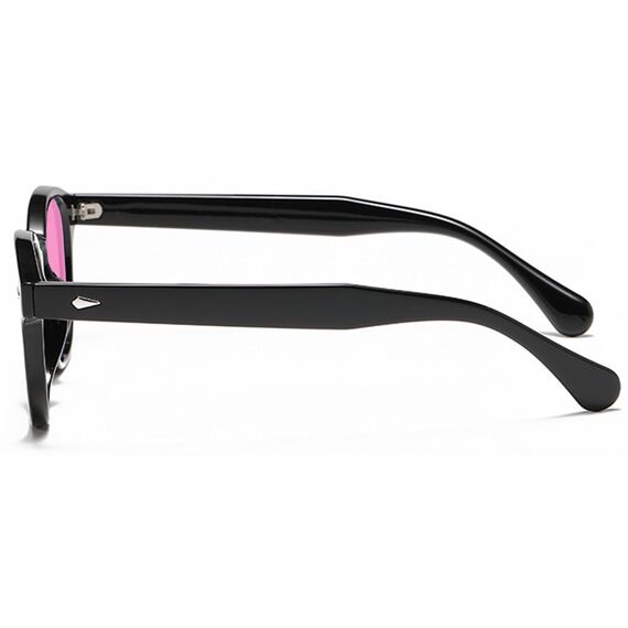 LHSDMOAT Retro Depp-Stil Round Sonnenbrille Herren Damen - Vintage 70er Jahre UV400-Schutz sunglasses für Fahrten, Reisen & Outdoor Aktivitäten