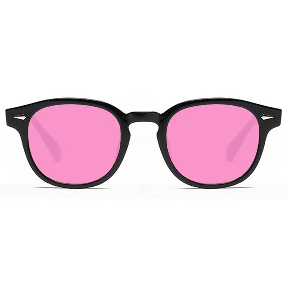 LHSDMOAT Retro Depp-Stil Round Sonnenbrille Herren Damen - Vintage 70er Jahre UV400-Schutz sunglasses für Fahrten, Reisen & Outdoor Aktivitäten