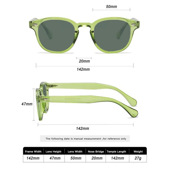 LHSDMOAT Retro Depp-Stil Round Sonnenbrille Herren Damen - Vintage 70er Jahre UV400-Schutz sunglasses für Fahrten, Reisen & Outdoor Aktivitäten