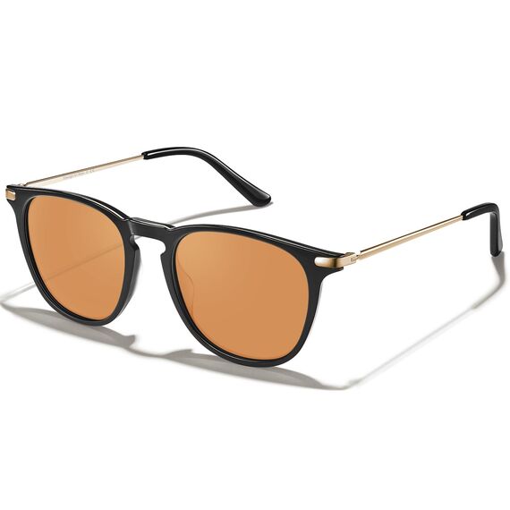 TSEBAN Vintage Polarisierte Damen Sonnenbrille Frauen Blaulichtfilter Brille, Acetat-Rahmen & UV 400 Schutz