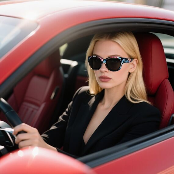 Face Shadow Polarisiert Überzieh Sonnenbrille über Normale Brille Damen UV400 Schutz, Übergroß Überbrille für Brillenträger, Ultra Leicht für Fahren, Radfahren, Sport und Freizeit