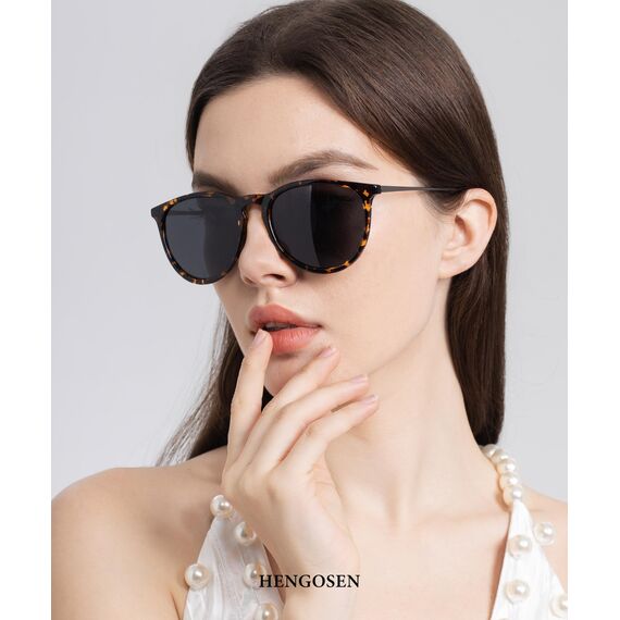 HENGOSEN Sonnenbrille Damen Polarisiert Sunglasses-Woman: Polarisiert Sonnenbrille Damen Retro UV Schutz Vintage Sunglasses