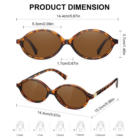 CHAOSELF Sunglasses for Women and