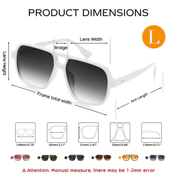 FEISEDY Retro 70er Jahre Sonnenbrille Damen Herren Vintage Square Brille mit UV400 Schutz B4158