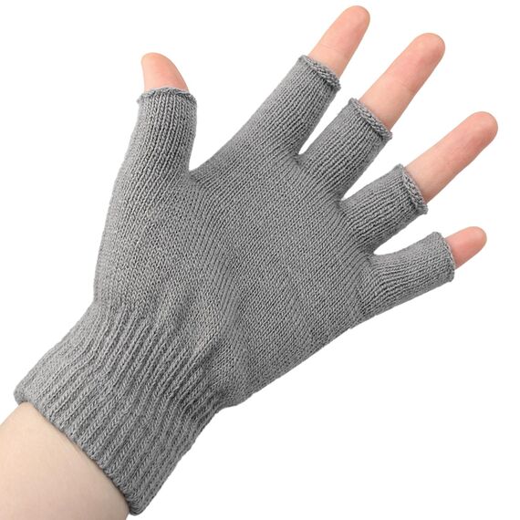 ZJCANGLIU Fingerlose Handschuhe für Herren und Damen - Handschuhe Ohne Fingerkuppen