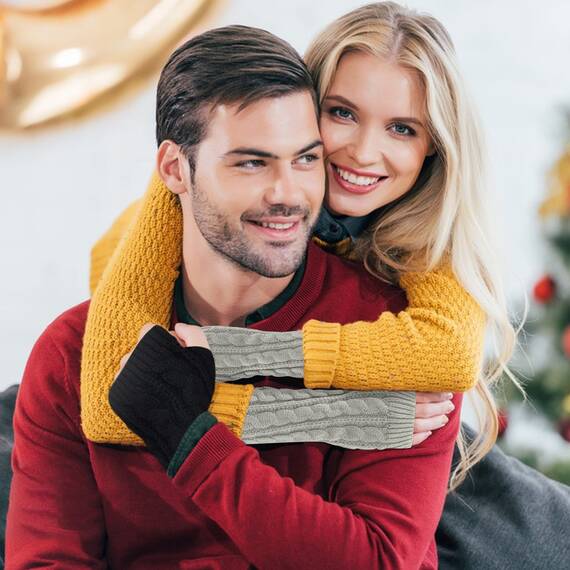SHEPIN 3 Paar Armstulpen Damen Wolle Pulswärmer Strick Halb Fingerlose Handschuhe Gestrickte Handstulpen Unisex Winterhandschuhe Damenhandschuhe handschuhe Winter Armwärmer