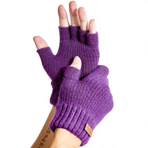 JYUYNY Fingerlose Handschuhe - Kaschmir Winter Warme Strick Handschuhe für Laufen, Radfahren, Fahren - Herren und Damen