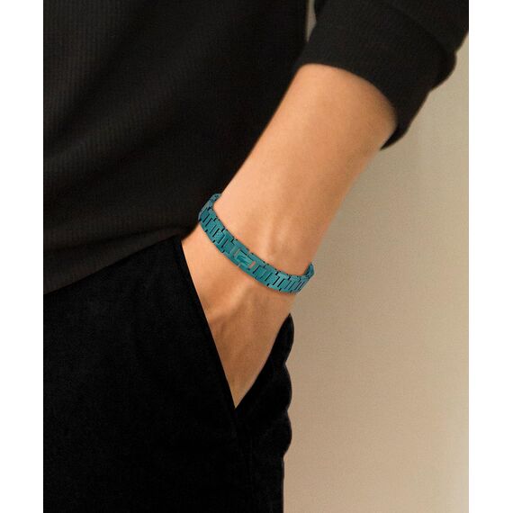 Lacoste Gliederarmband für Herren Kollektion METROPOLE mit Edelstahl Und Grünem Plattieren - 2040420