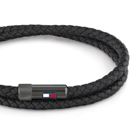 Tommy Hilfiger Jewelry armband für Herren aus Leder Schwarz - 2790262S