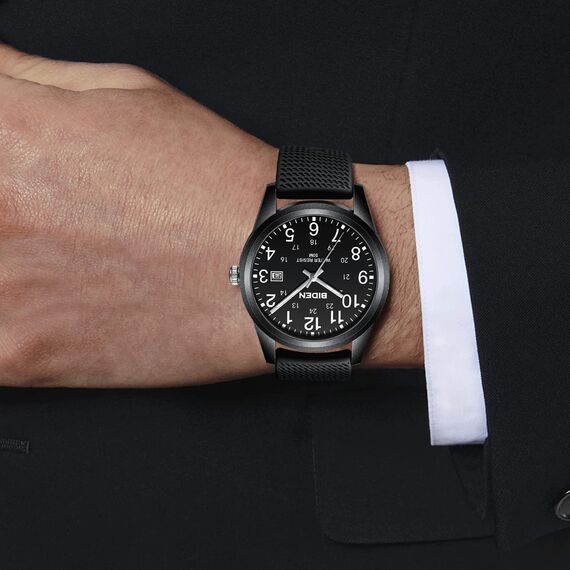 Herren Uhr Uhren Herren Analog Quarz Armbanduhr 30M Wasserdichte mit Datum Mode Casual Designer Uhr für Männer Silikonband