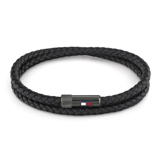 Tommy Hilfiger Jewelry armband für Herren aus Leder Schwarz - 2790262S
