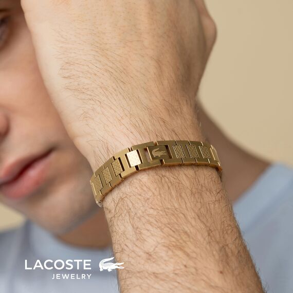 Lacoste Armband mit Knebelverschluss für Herren Kollektion METROPOLE Verziert mit petit piqué Muster - 2040120