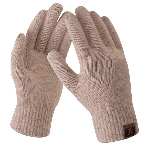 Bequemer Laden Damen Winter Warme Touchscreen Handschuhe Kamel