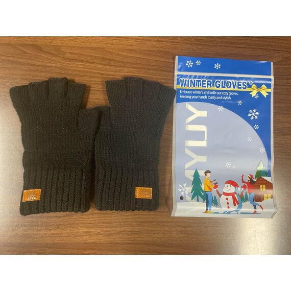 JYUYNY Fingerlose Handschuhe - Kaschmir Winter Warme Strick Handschuhe für Laufen, Radfahren, Fahren - Herren und Damen