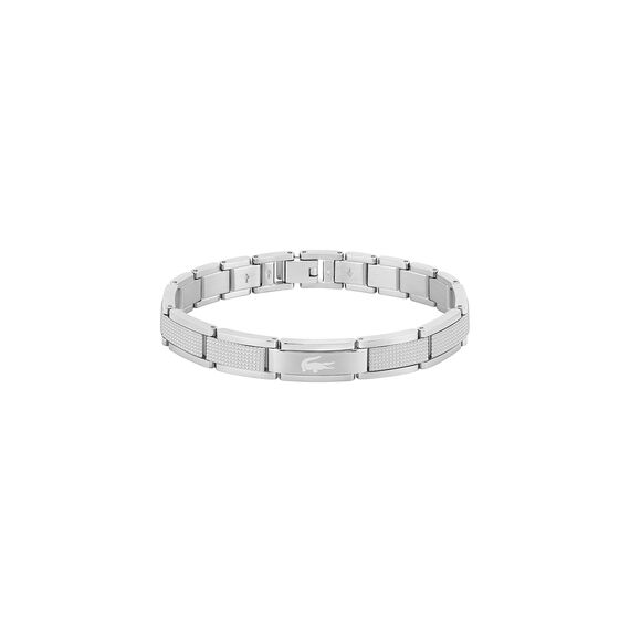 Lacoste Armband mit Knebelverschluss für Herren Kollektion STENCIL aus Edelstahl - 2040188