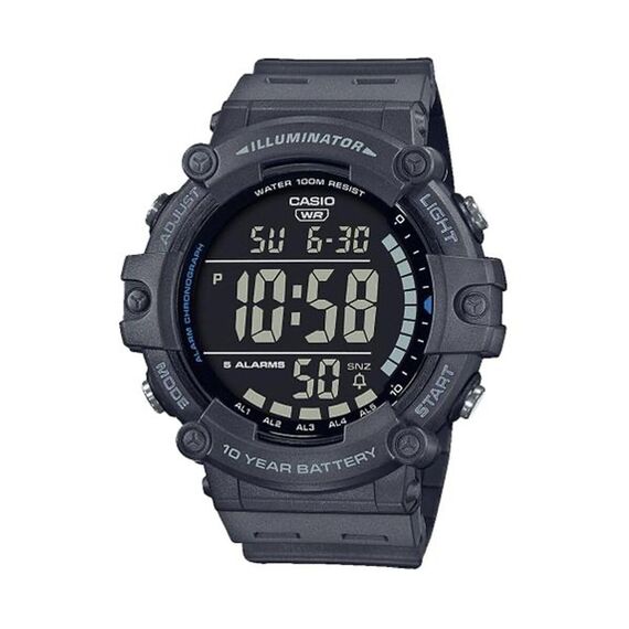 Casio Unisex-Erwachsene Digital Quartz Uhr mit Kunststoff Armband AE-1500WH-8BVEF