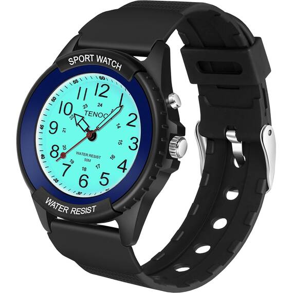 TENOCK Sportliche Armbanduhr Herren,Armbanduhr Analog,Herren Analoge Quarz Uhr,Wasserdicht Armbanduhr mit Nachtlicht für Modischer Casual-Matching oder Sportliche Aktivität(Dunkelblau)