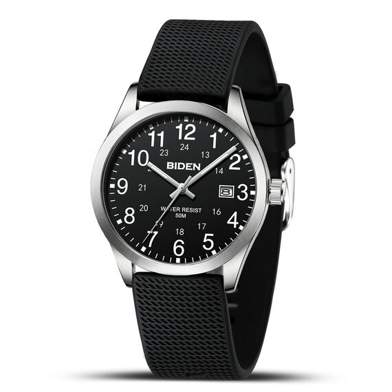 LN LENQIN Herren Uhr Uhren Herren Männer Analog Quarzuhr 30M wasserdichte Armbanduhr mit Datum Mode Casual Designer Uhr für Männer Silicone Band