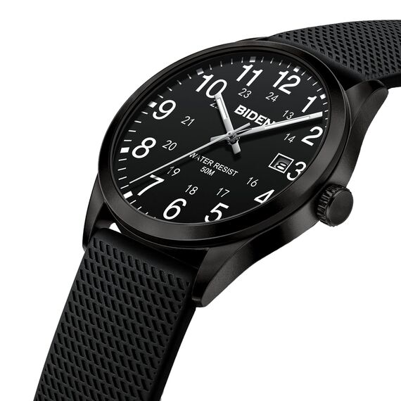 LN LENQIN Herren Uhr Uhren Herren Analog Quarz Armbanduhr 30M wasserdichte mit Datum Mode Casual Designer Uhr für Männer Silikonband