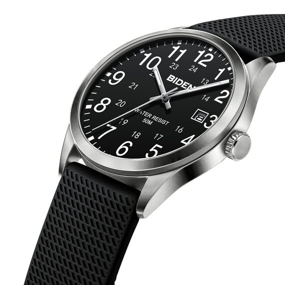 LN LENQIN Herren Uhr Uhren Herren Männer Analog Quarzuhr 30M wasserdichte Armbanduhr mit Datum Mode Casual Designer Uhr für Männer Silicone Band