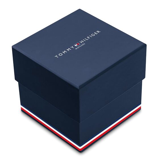 Tommy Hilfiger Multi Zifferblatt Quarz Uhr für Herren mit Dunkel-Braunes Lederarmband - 1710453