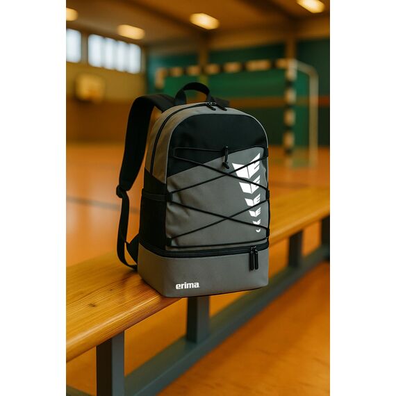 Erima Rucksäcke Six Wings Slate Grey/Schwarz One size