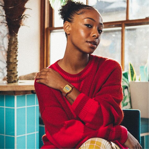 Casio Collection Unisex Retro Armbanduhr A168WG-9EF, Gold/Gold/Grau, Einheitsgröße