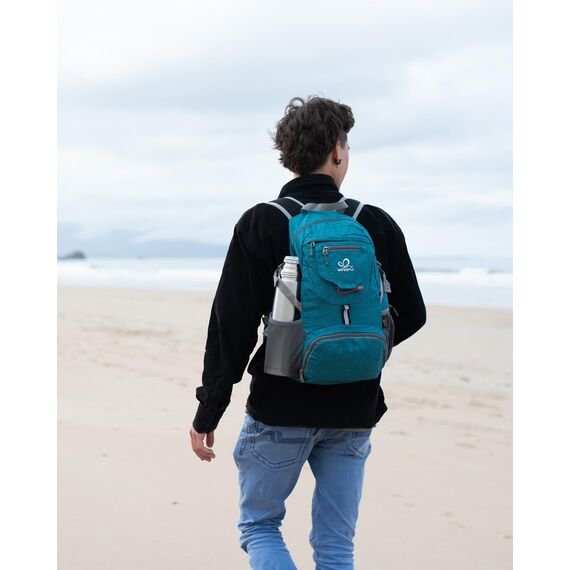 WATERFLY Ultraleicht Faltbar Klein Rucksack: 20L Leicht Packable Wanderrucksack Tagesrucksack Trekkingrucksack Outdoor Sportlich Backpack Travel Daypack für Herren Damen