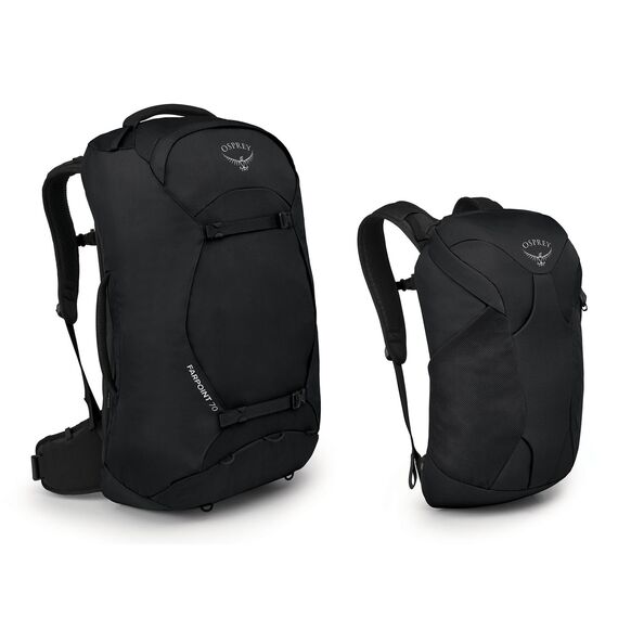 Osprey Farpoint Herren Reiserucksack, 70L, Black, O/S
