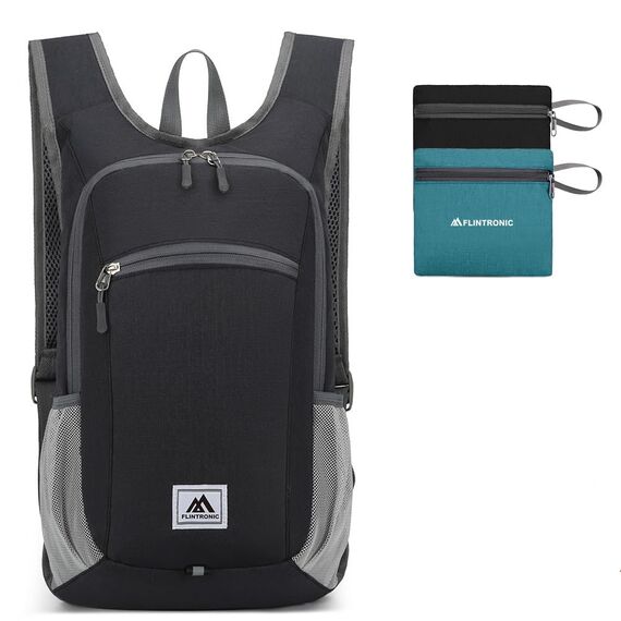 flintronic Faltbarer Rucksack, 16L Kleiner Wanderrucksack, Ultraleicht Wanderrucksack, Wasserfest Reiserucksack, Packbare Backpack, Damen Herren Daypack, für Camping Klettern/Outdoor Wandern