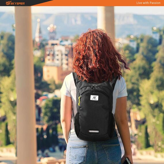 SKYSPER Faltbarer Rucksack 10L Klein Ultraleicht Tagesrucksäcke Wanderrucksack Reisenrucksack Trekkingrucksack Daypack für Wandern Reisen