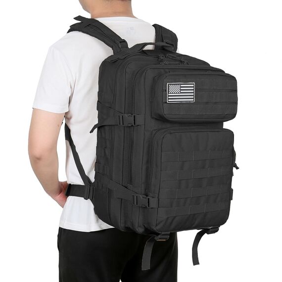 QT&QY 45L Militärischer taktischer Rucksack Bundeswehr Rucksäcke für Männer Molle Armee Angriff Tagesrucksack 3 Tage Bug Out Go Tasche Trekking Wanderrucksack