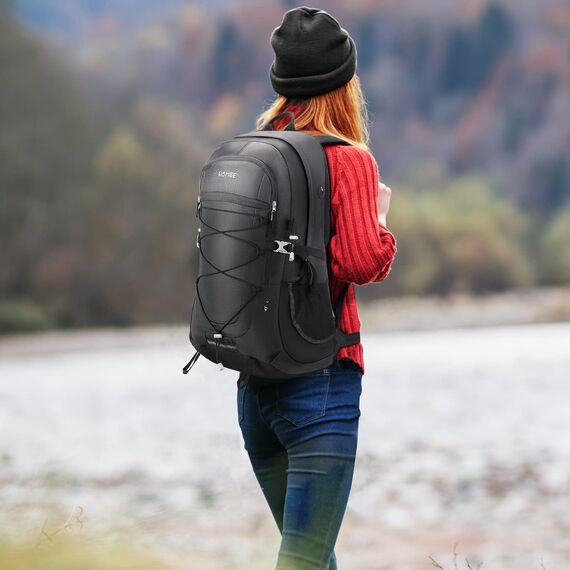 HOMIEE Wanderrucksack Herren Damen 45L Wasserdichter Rucksack Leichter Trekkingrucksack Groß Reiserucksack Sportrucksack mit Reflexstreifen für Campingplätze Radfahren Bergsteigen Reisen