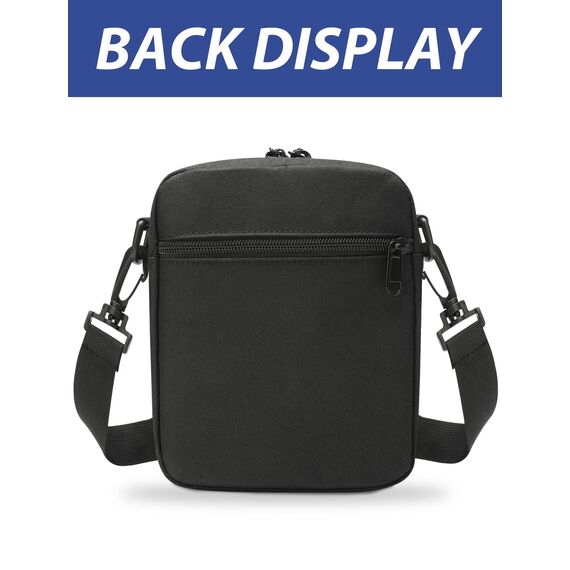 MOCOCITO Umhängetasche, Schultertasche für Herren, Kuriertasche aus Nylon, Messenger Bag für Tägliches Leben Reise(Groß-Schwarz)
