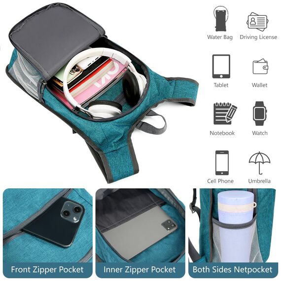 flintronic Faltbarer Rucksack, 16L Kleiner Wanderrucksack, Ultraleicht Wanderrucksack, Wasserfest Reiserucksack, Packbare Backpack, Damen Herren Daypack, für Camping Klettern/Outdoor Wandern