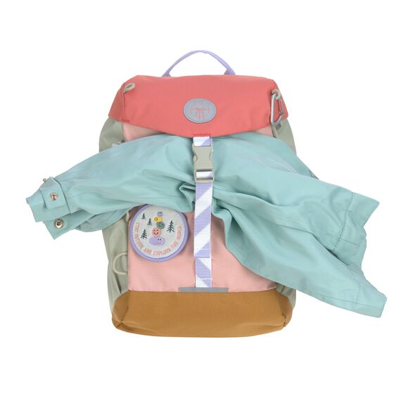 LÄSSIG Kinderrucksack Kindergartenrucksack Wanderrucksack - ab 3 Jahre - 9 Liter/Mini Outdoor Backpack Sunny Explorer rose/pink