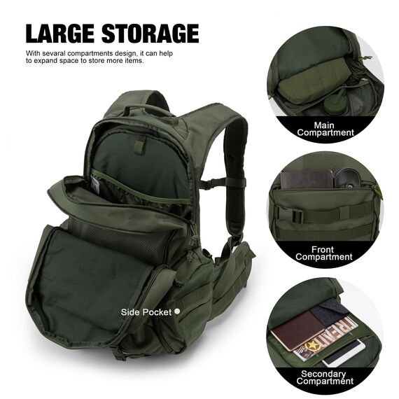 Mardingtop 18L/28L Rucksack Taktischer Trekkingrucksacke Rucksäck Outdoor Wanderrucksäcke für Camping Wandern Reisen